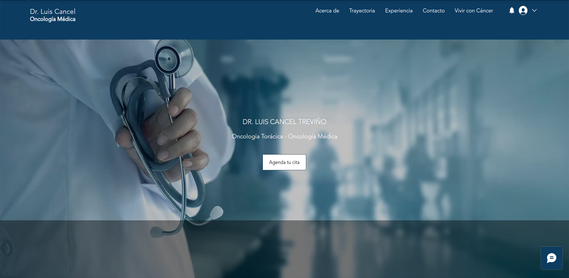 Proyecto de diseño web por la agencia de diseño creativa regiosdigitales para el Dr Cancel Treviño en Monterrey