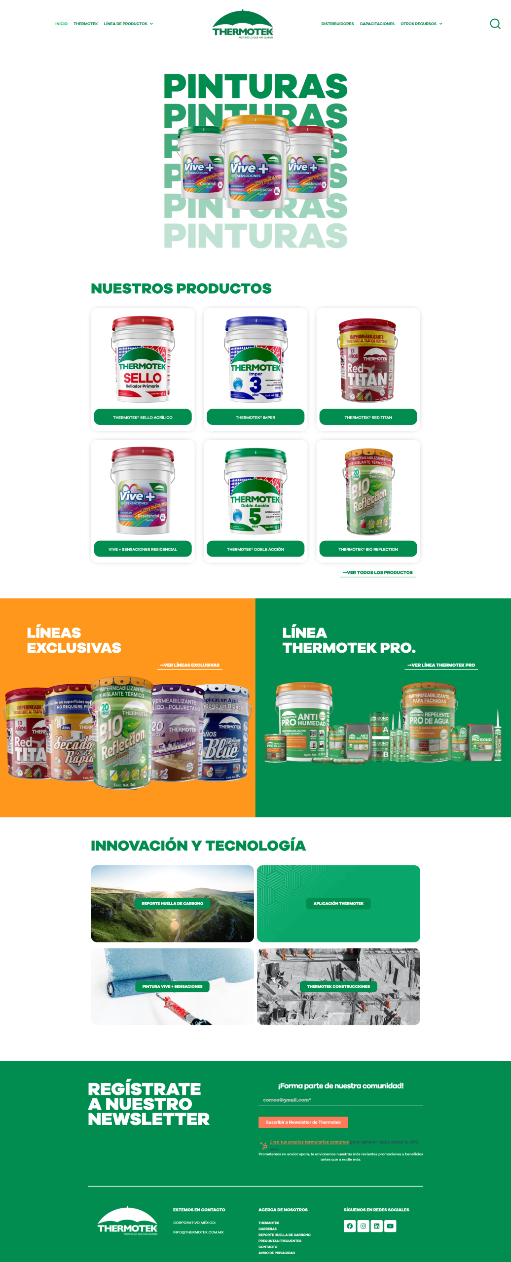 Un proyecto de diseño web para grupo thermotek por la agencia creativa regiosdigitales